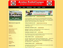 Tablet Screenshot of amateurfootballleague.com